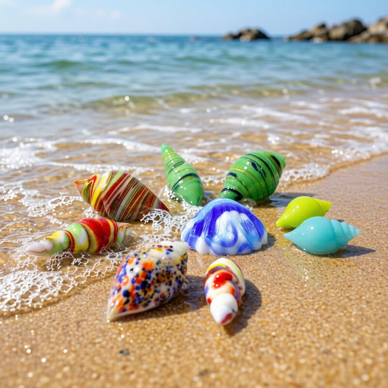 Bonsai Garden Europe - Cute Mini Glass Shell Conch Ornaments
