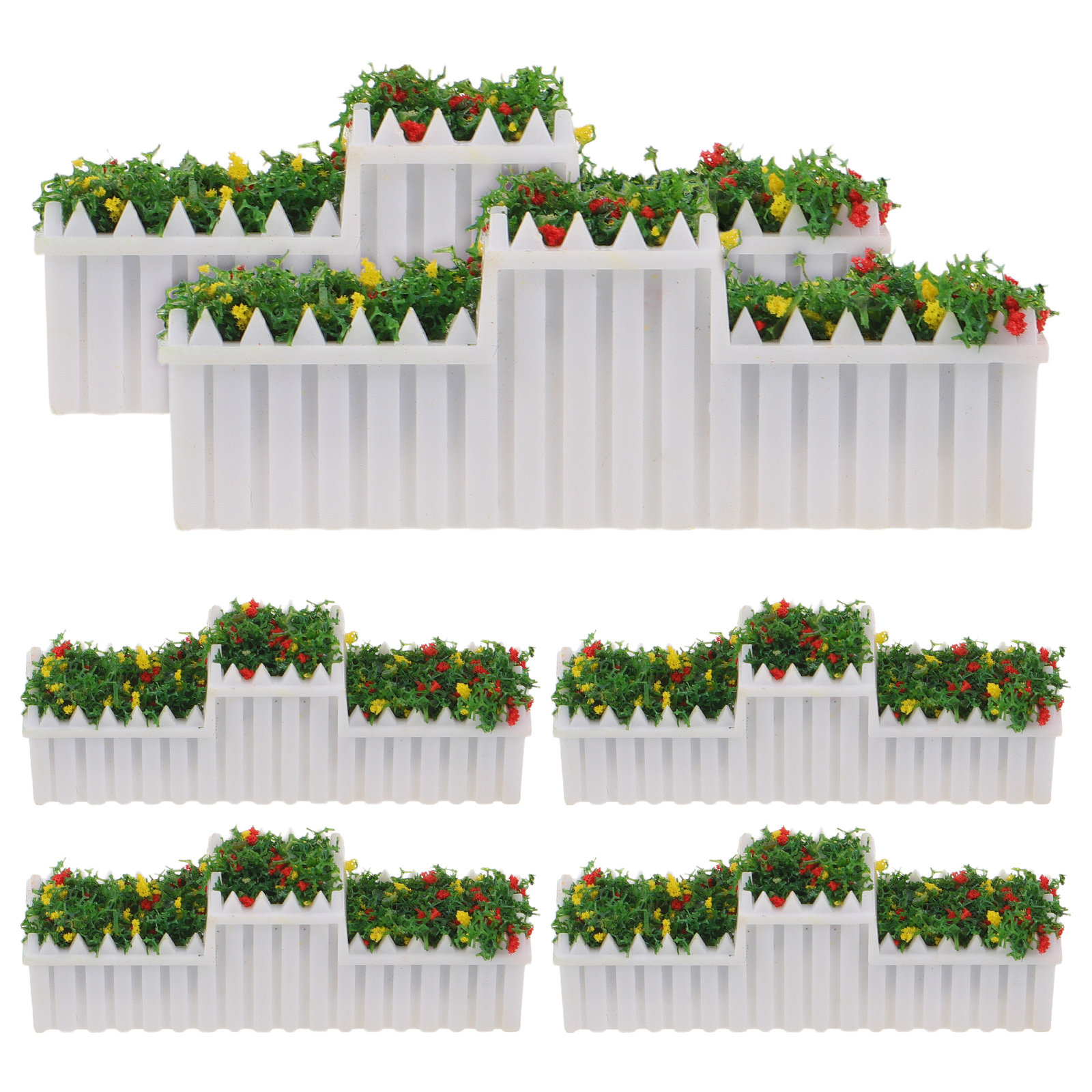 Bonsai Garden Desk - 6Pcs Miniature Bonsai Plants Models Potted