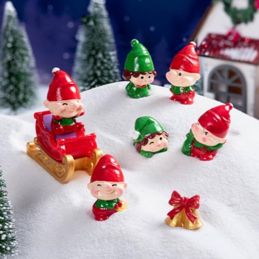 Japan Bonsai Garden - Christmas Miniature Figurines Mini Resin Elves