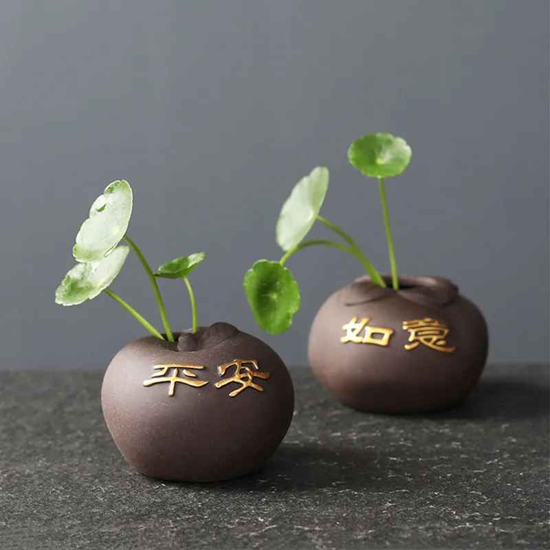Creative Purple Clay Tea Pet F - Bonsai Garden Pot 评论和价格