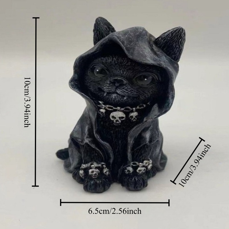 Halloween Magic Cat Resin Craf - Bonsai Garden Desk 评论和价格