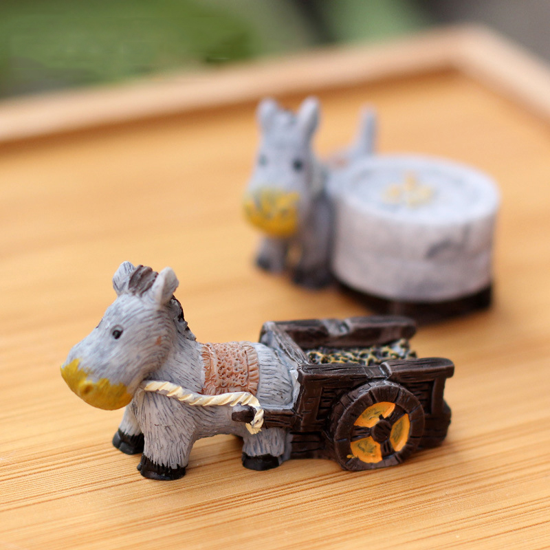 Animal Figurines Mini Donkey P - Japan Bonsai Garden 评论和价格