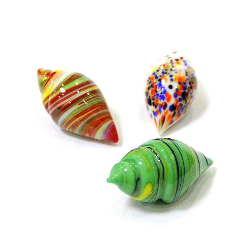 Cute Mini Glass Shell Conch Or - Bonsai Garden Europe 评论和价格