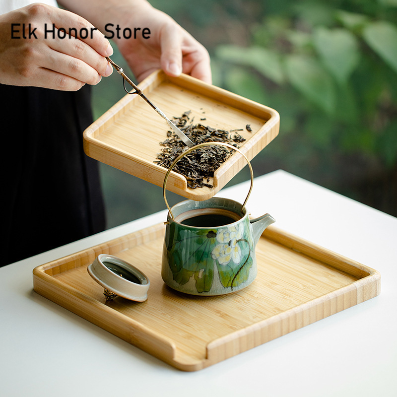Chinese Bamboo Food Tray Puer  - Bonsai Garden Pot 评论和价格