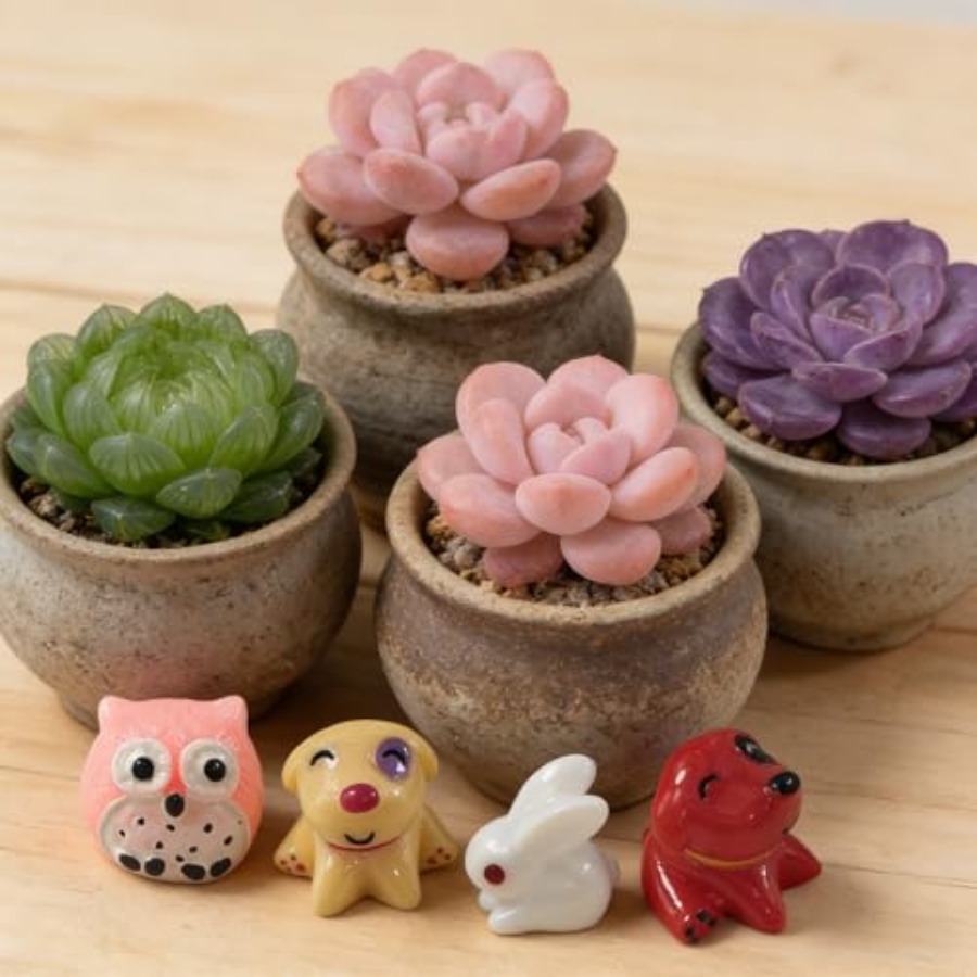 74 Pieces Mini Animals Miniatu - Japan Bonsai Garden 评论和价格