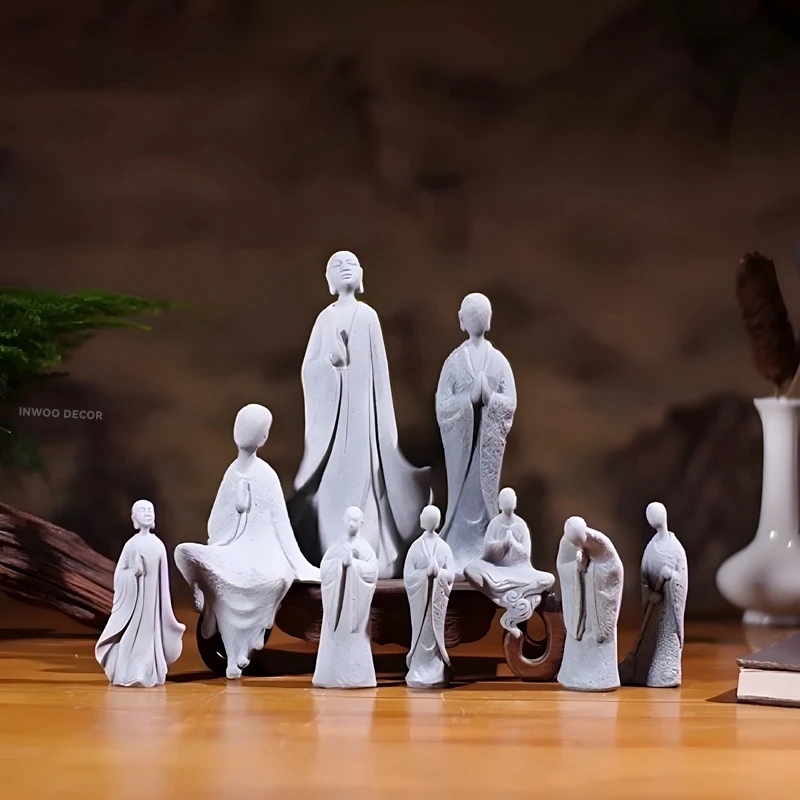 Stone Buddha Statue Little Mon - Bonsai Garden Desk 评论和价格