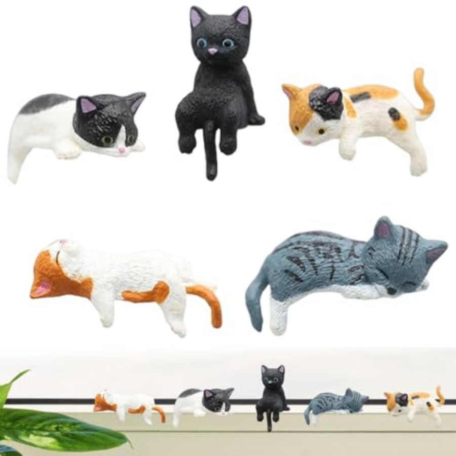 Miniature Cute Cat Figurines,  - Japan Bonsai Garden 评论和价格