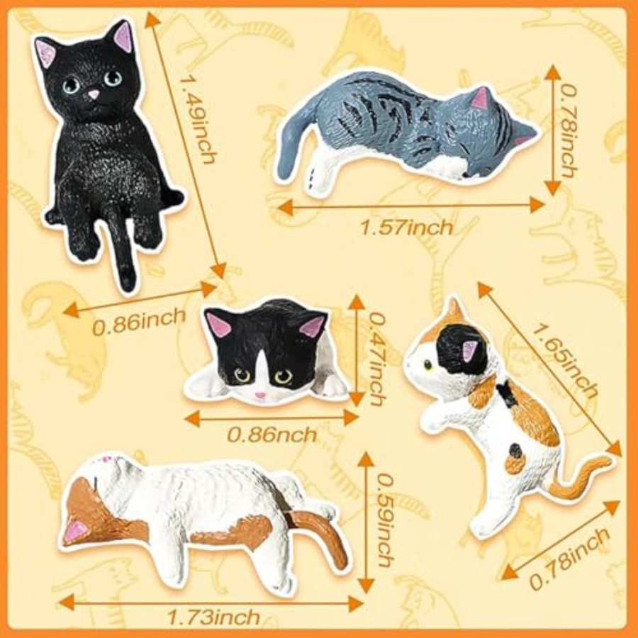 Miniature Cute Cat Figurines,  - Japan Bonsai Garden 评论和价格