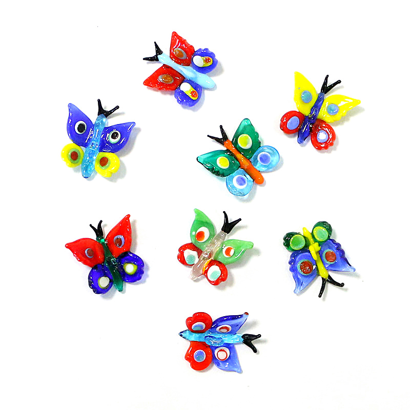 Mini Glass Butterfly Pendant C - Bonsai Garden Europe 评论和价格