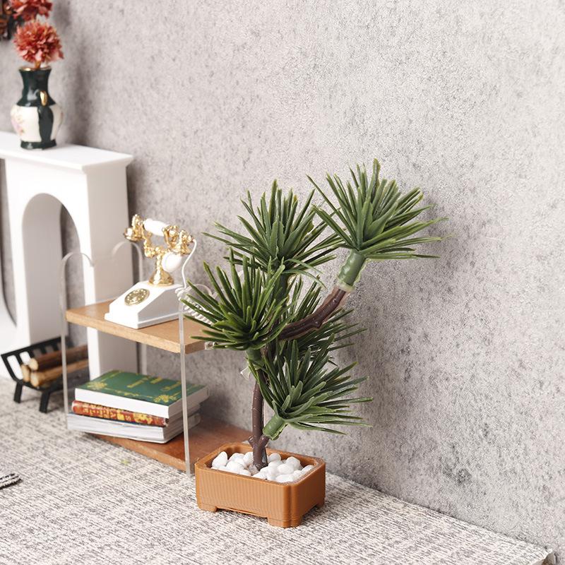 1Pcs 1/12 Dollhouse Simulation - Bonsai Garden Plants 评论和价格