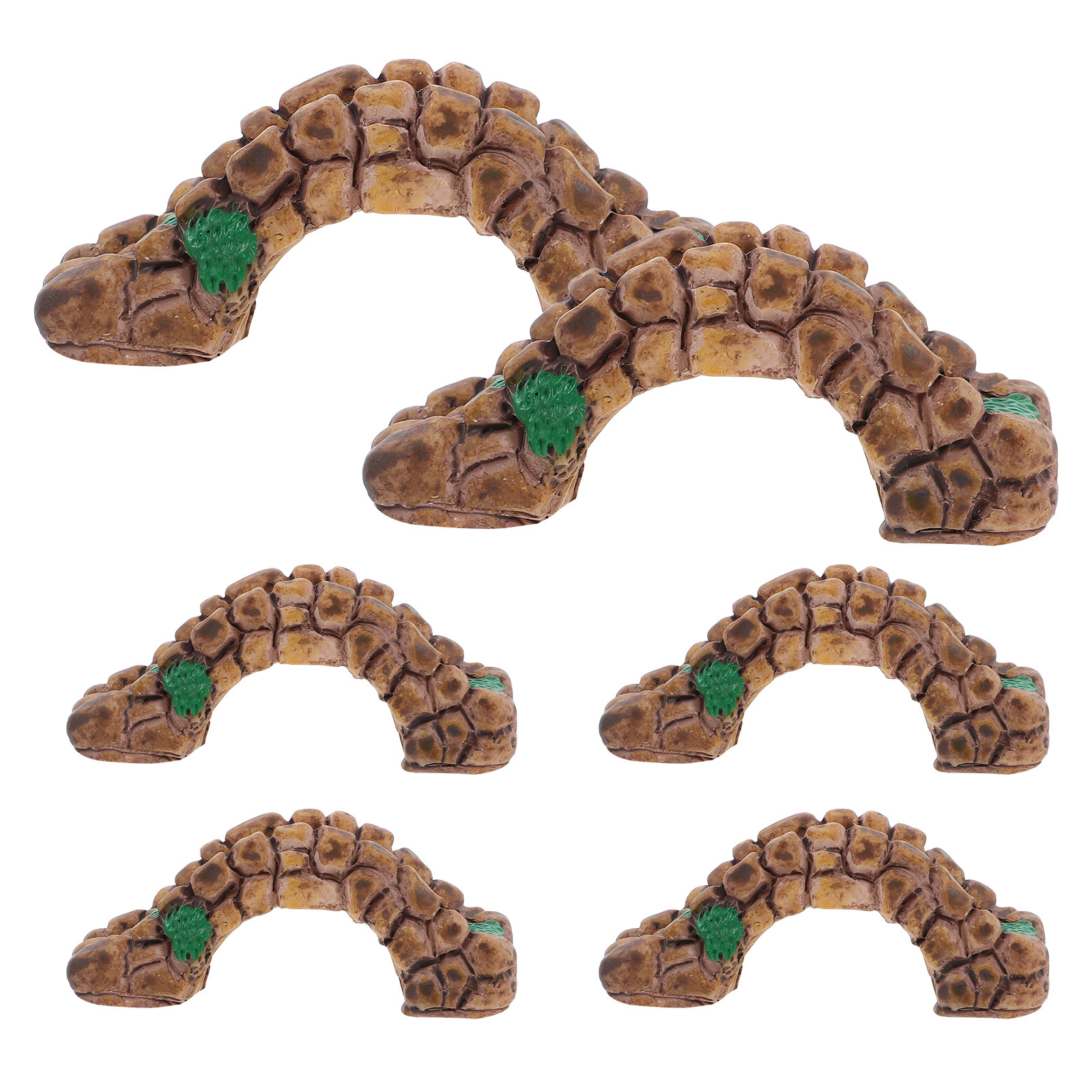 6Pcs Vintage Resin Micro Lands - Bonsai Garden Desk 评论和价格