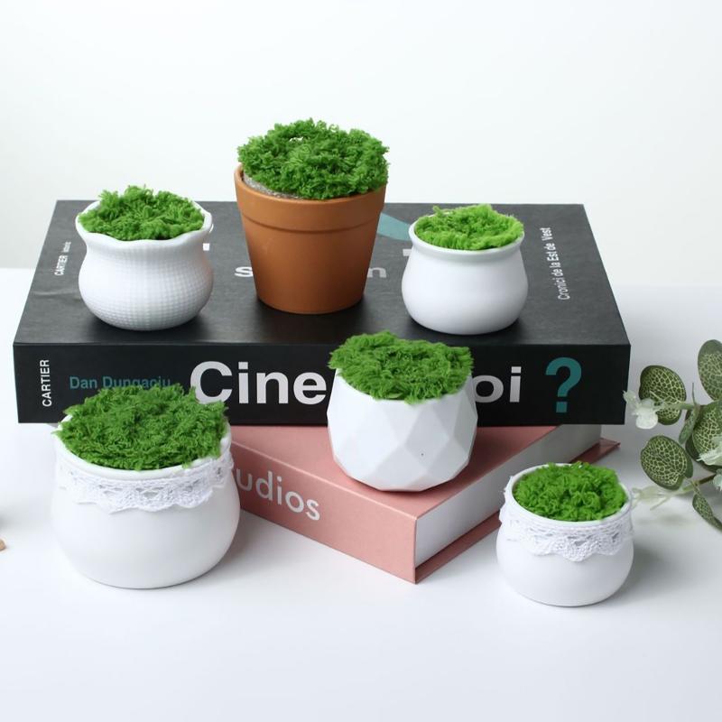 5Pcs Creative Balcony Fake Flo - Bonsai Garden Pot 评论和价格