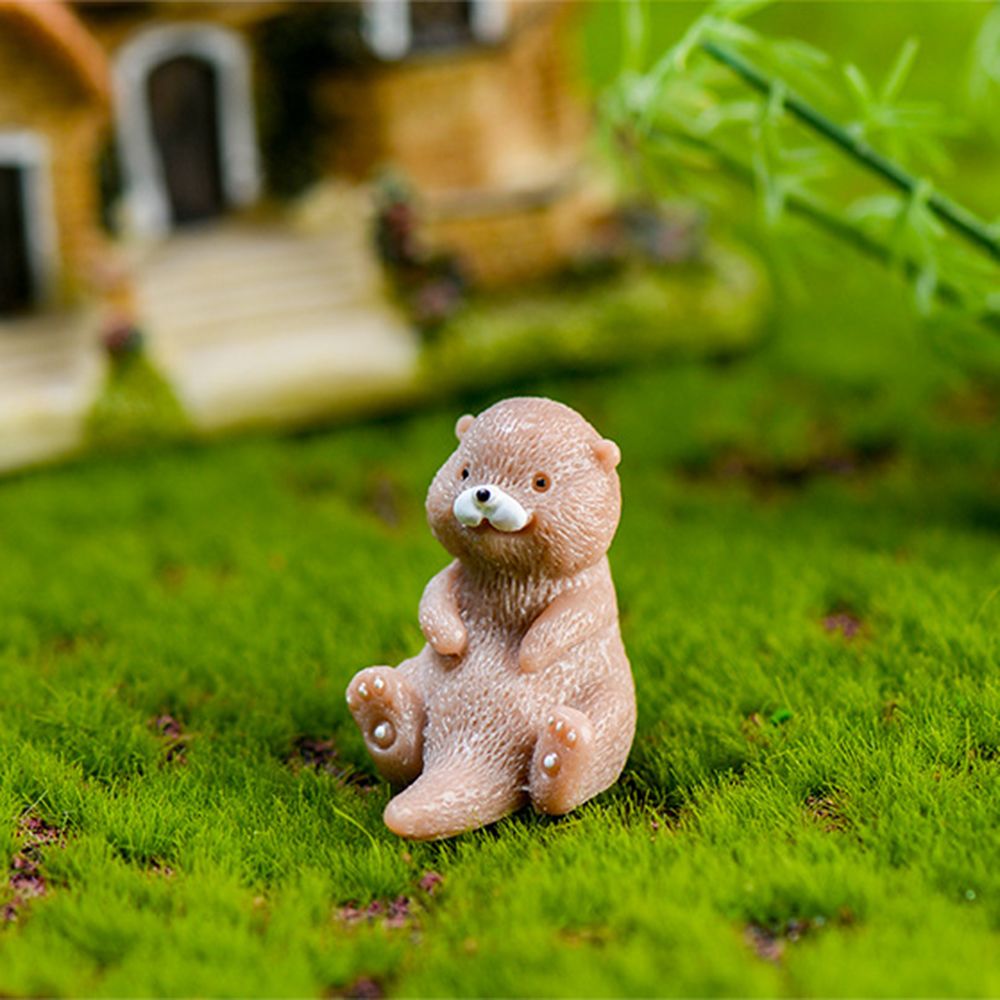 Otters Figurine Mini Home Deco - Bonsai Garden Europe 评论和价格