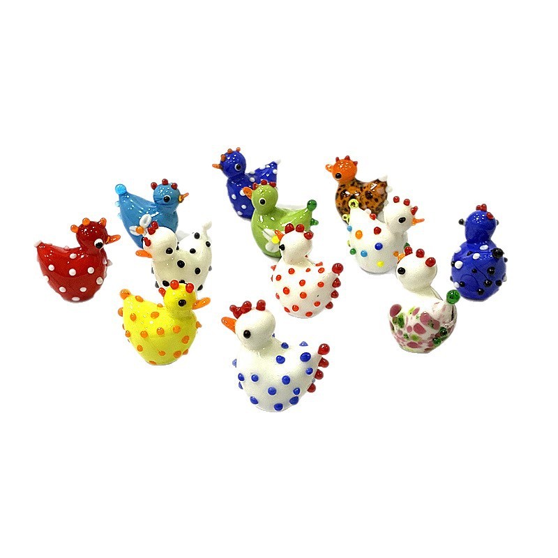 2PCS Handmade Cute Glass Chick - Japan Bonsai Garden 评论和价格