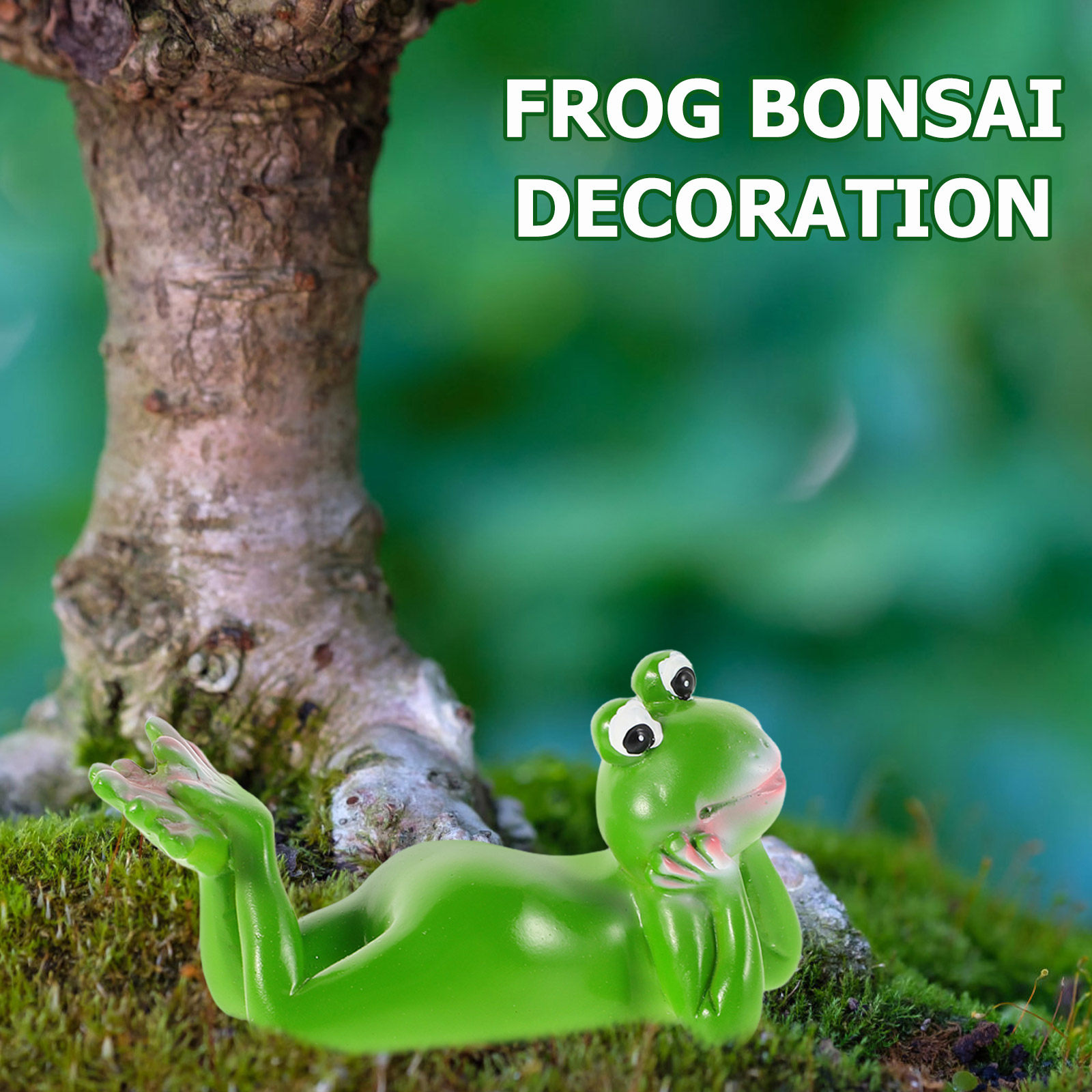 Resin Frog Garden Ornament Cut - Bonsai Garden Desk 评论和价格