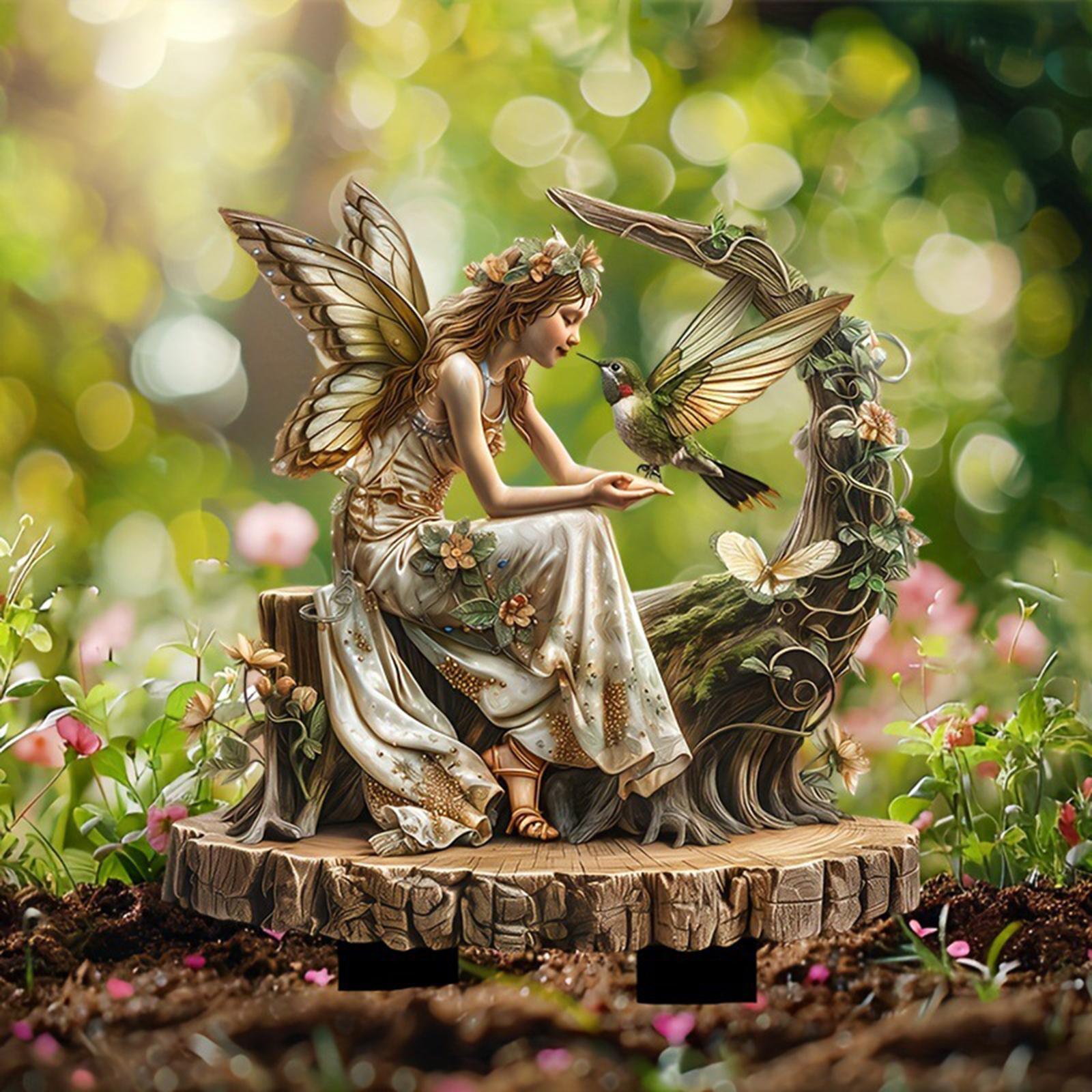 Fairy Decorative Garden Stake  - Bonsai Garden Pot 评论和价格
