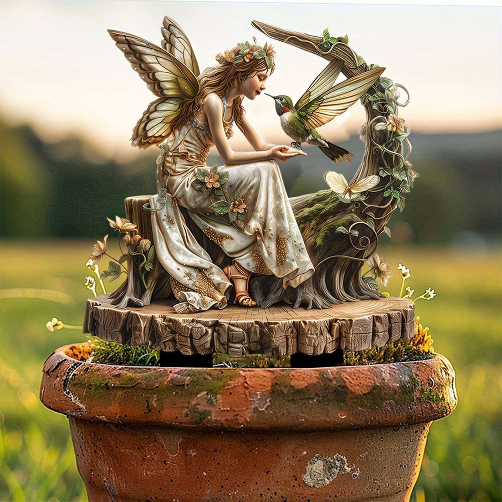 Fairy Decorative Garden Stake  - Bonsai Garden Pot 评论和价格