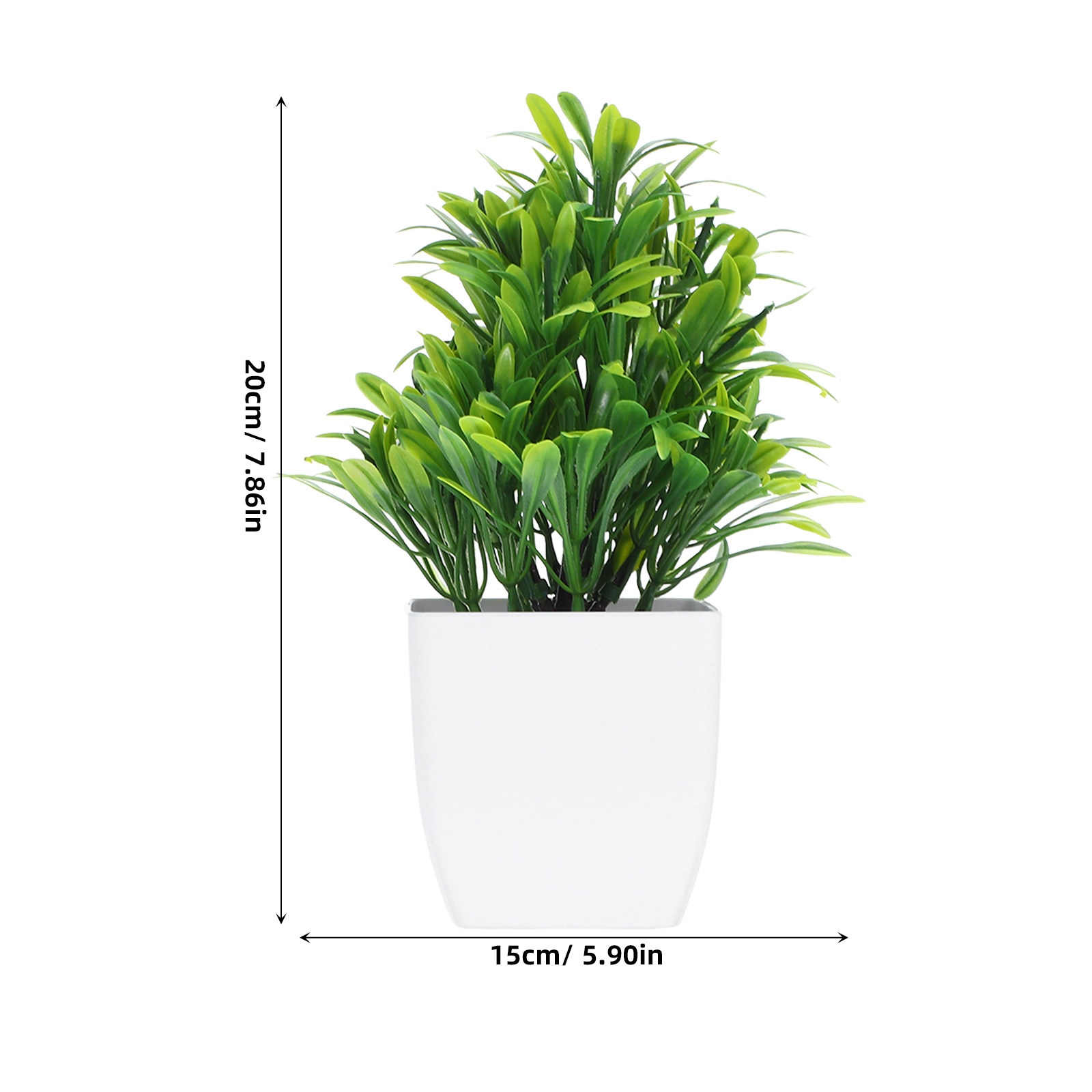 4Pcs Realistic Faux Potted Pla - Bonsai Garden And Cafe 评论和价格