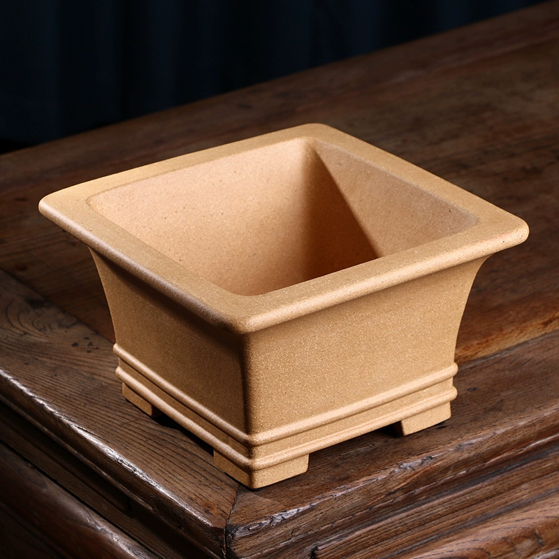 Pruple Sand Square Bonsai Pot, - Bonsai Garden Desk 评论和价格