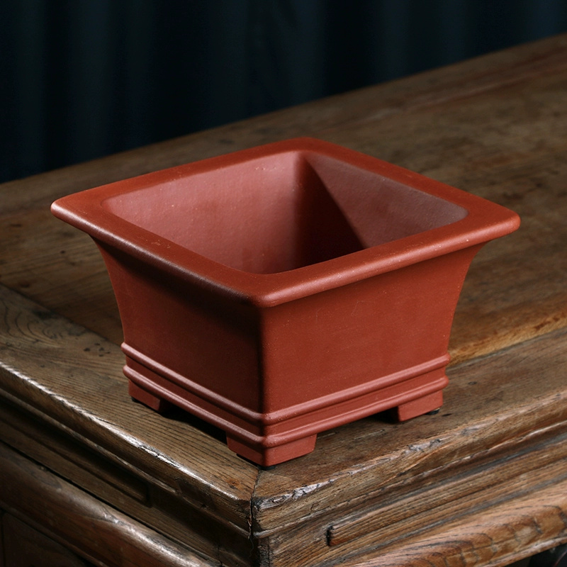 Pruple Sand Square Bonsai Pot, - Bonsai Garden Desk 评论和价格
