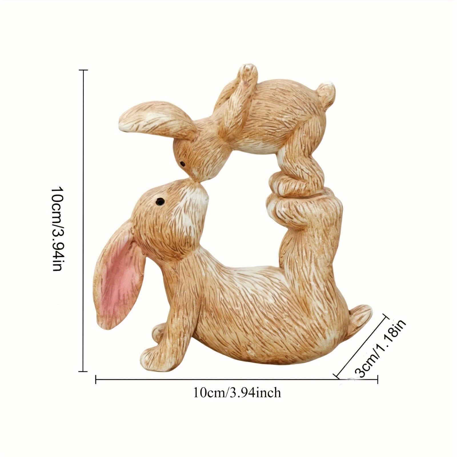 Garden Resin Kissing Bunny Sta - Bonsai Garden Desk 评论和价格