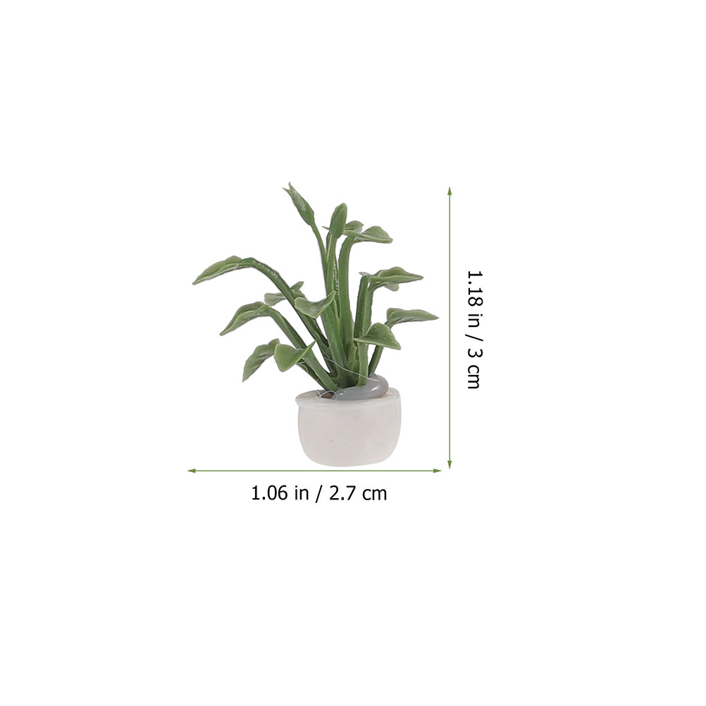 9Pcs Miniature Potted Plant Re - Bonsai Garden Desk 评论和价格