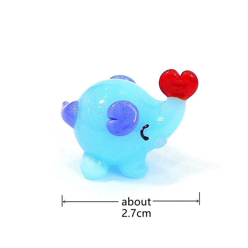 Cute Mini Glass Elephant Figur - Japan Bonsai Garden 评论和价格