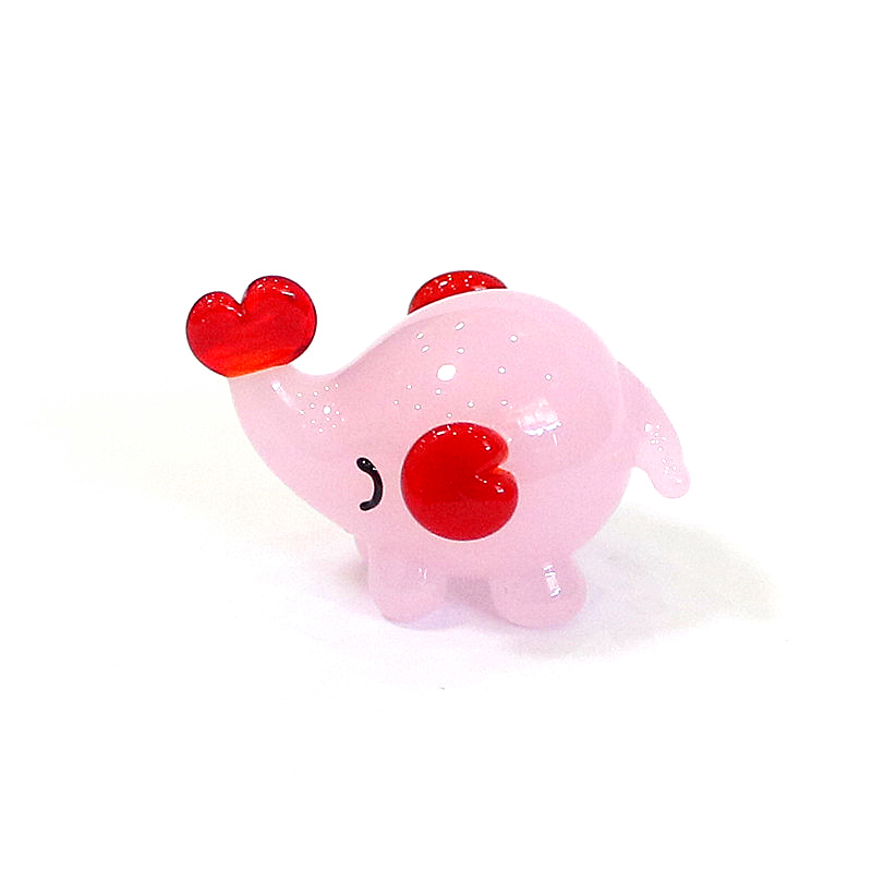 Cute Mini Glass Elephant Figur - Japan Bonsai Garden 评论和价格